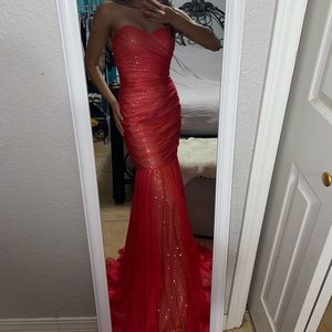 La Femme gold pink gown!